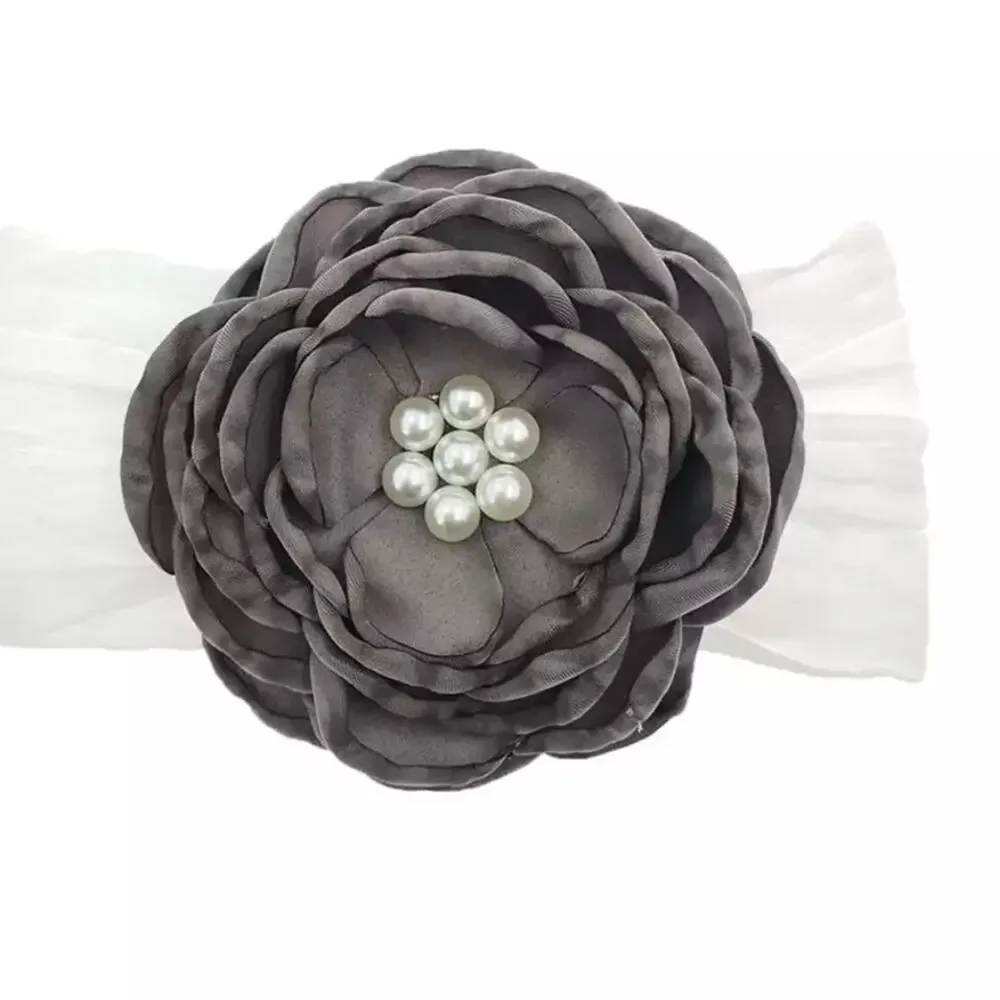 Dusty color vintage look girls baby headbands